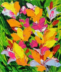Mazhar Qureshi, 12 X 14 Inch, Oil on Canvas, Floral Painting, AC-MQ-091